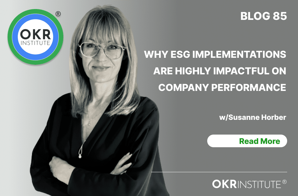 why esg implementations are highly impactful on company performance: An interview with Susanne horber